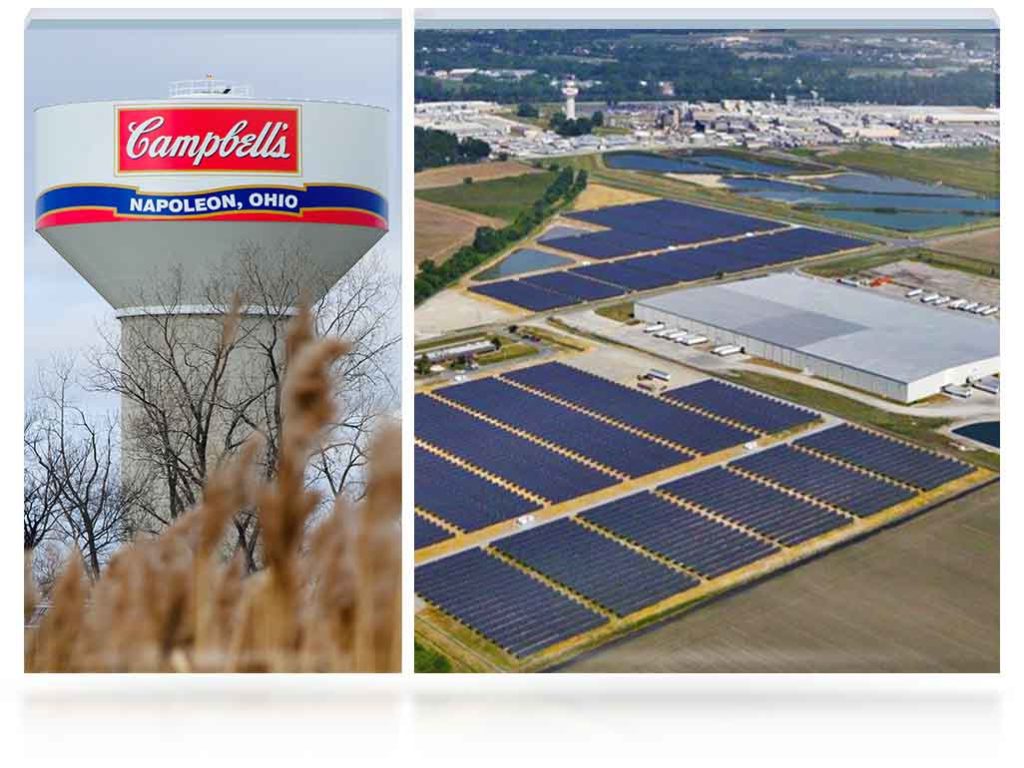 Solar Panels at our Napoleon, Ohio plant